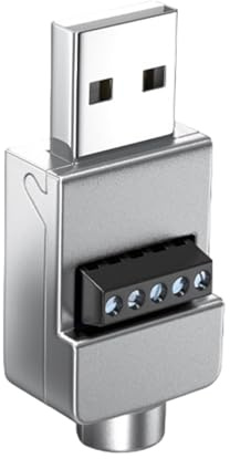 USB 2.0 Terminals Block Connector Lötfreier Adapter mit Metallgehäuse, Aufladen für USB-Reparaturadapter-Anschluss