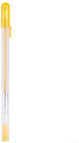 SPORTARC 1 x weißer Papier-Gelschreiber, 0,8 mm, feine Spitze, künstlerische Bedürfnisse (Gold)