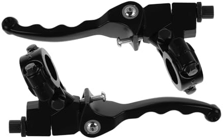 PAMINGONO Schwarzer Lenkerbremshebel und Kupplungshebel aus Stahl für 22mm Motorradlenker Faltbar für Verbesserte Manövrierbarkeit und Praktischen Transport Am Dirtbike und Atv