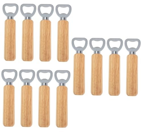 PRETYZOOM 3 Juegos Sacacorchos De Madera Abrebotellas Cerveza Destapador De Cerveza Removedor De Tapa De Botella Abrebotellas De Barra Abrelatas De Mano Palanca De Tapa De Botella 4 Uds * 3