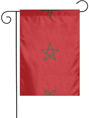 WZYWHJ Drapeau du Maroc - Décoration de jardin - 30,5 x 45,7 cm - Pour un environnement extérieur tendance