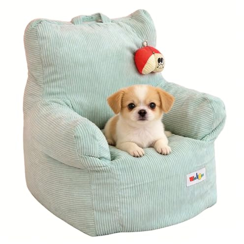 papahug Katzensofa Bett, Plüsch Betten für Alle Katzen, Katzenschlafplatz | Katzenkissen | Katzenstuhl |Katzen-Kuschelbett Waschbar | Cord Bettchen Katzendecke，Haustierbett für Katze und Kleine Hunde