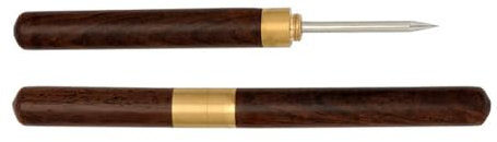 LAIOUSN Leather Punching Awl Tool Wood Handle Hole Punching Awl Tool Comfortable Grip For Leather Craft Stitching Shoe Repair Leather Repair Tool