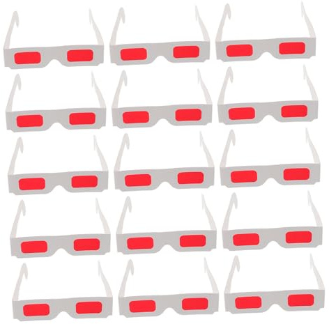 VALICLUD 50 Stück Gläser Rot für Leicht Ergonomisch Partybrillen mit Farbverlauf Stilvoll für Filme Zuhause Geburtstag Valentinstag Classroom Rewards
