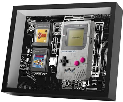 Vitrine en acrylique pour Lego 72046 SET DE CONSTRUCTION GAME BOY, Boîte transparente anti-poussière - Seulement la vitrine, Cadre photo de présentation compatible avec Lego 72046