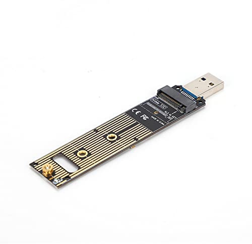 Julihai M.2 NVMe SSD a Adaptador USB, Alta Velocidad 10 Gbps, Convertidor SSD Portátil con Chip Puente