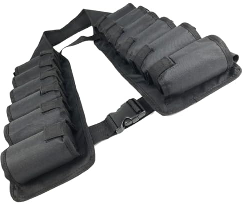 PAMINGONO Ceinture Porte-Boissons Réglable Noire 12 Emplacements pour Canettes et Bouteilles Porte-Bière Confortable et Résistant pour Camping Festivals et Activités Extérieures