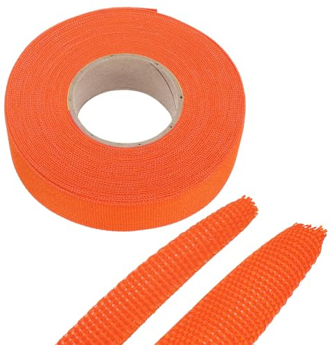 QUARKZMAN 12m Manchons Tressés pour Câbles Manchon Thermorétractable en Tissu, Pet Extensible 7/8 40ft Orange Ratio De Rétraction 2:1 Protecteur De Cordon Thermorétractable pour Et Harnais