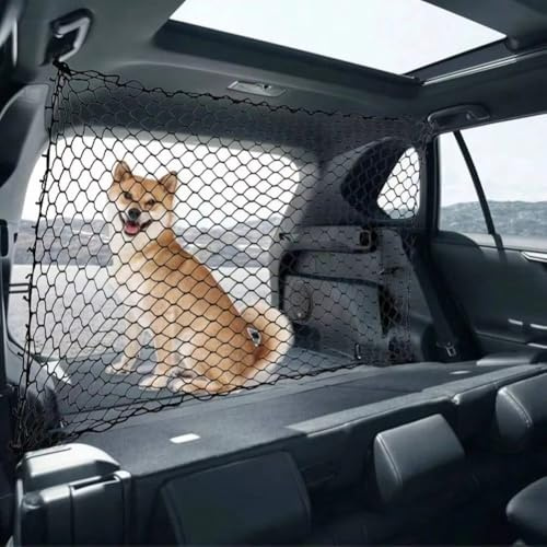 SHAOHUO bil hundgaller avdelare för Volkswagen ID.5 2022–2026, hundskyddsgaller bil bagageutrymme hundsäkerhetsgaller djurbarriär separationsnät skyddsnät