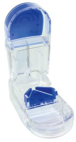 Tablettenteiler PRO KLARSICHT | Der spezielle Sundo Homecare Tabletten & Pillen-Teiler für kleine & große Medikamente | Mehrfunktionaler Tablettenschneider