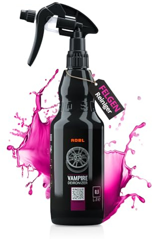 ADBL Vampire (500ml) - Leistungsstarker Felgenreiniger mit Gel-Formel - Entfernt Eisen & metallische Verunreinigungen - Bremsstaub entfernen von Felgen und Lack - Sicher & pH-Neutral