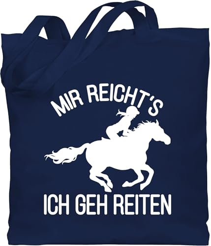 Shirtracer - Baumwolltasche - Pferde - Taschen - Mir reicht's ich geh Reiten
