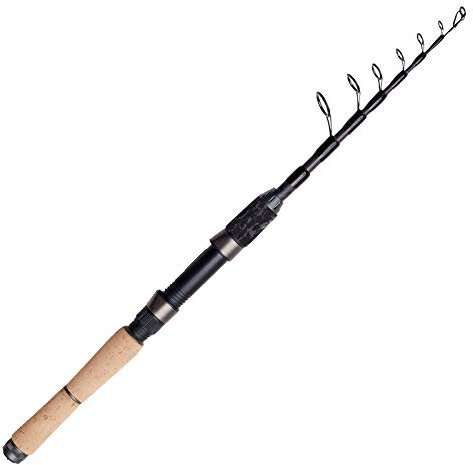 DAM Shadow Tele Spinnrute, Angelrute, Spinnruten, Allround-Angeln, Premium Teleskop-Angelrute für Angler, die Vielseitigkeit und Power suchen, Unisex, Schwarz, 2.7m | 25-40g