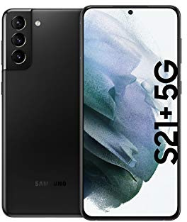 Samsung Galaxy S21+ 5G, Android Smartphone, Triple-Kamera, Infinity-O Display, 256 GB Speicher, leistungsstarker Akku, Phantom Black