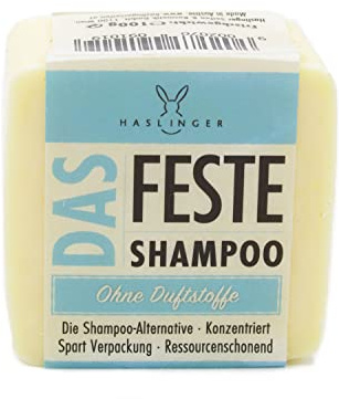 Das Feste Shampoo ohne Duftstoffe, 100 g, von Haslinger