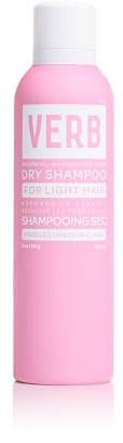 VERB Dry Shampoo Light, 5 oz - Refresh, Absorb Oils + Extends Styles - Refreshing Dry Shampoo Spray for Light Tones - Vegan, No Parabens or Harmful Sulfates