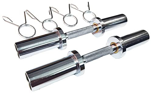 Rivotrance Olympic Kurzhantelstange 50mm, Verstellbare Dumbbell Bars für Hantelscheiben, gewichte hantel langhantel 16 Dumbbell Set Ideal für Home Gym & Krafttraining