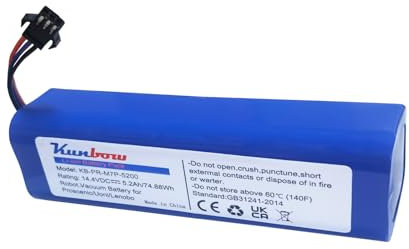 kunbow 5200mAh Ersatzakku für Proscenic M7 Pro, LDS M7 Pro, M8 Pro, M7 Max, U6, akku für Viomi S9, Viomi D800, Lenovo LR1, UONI V980 Max, V980 Plus Staubsauger. (14.4V/74.88Wh)