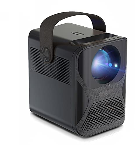 WolFum YADECL Projecteur Complet 1920 x 1080P Mini projecteur pour téléphone Home cinéma LED vidéoprojecteur 4k décodage 7800 mAh (Taille : ET30C)