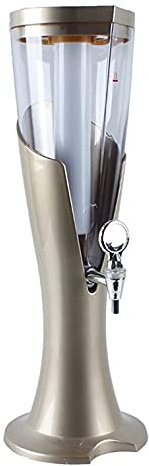 Dispensador de cerveza dispensador de bebidas con grifo Columna de cerveza de 3 litros con refrigeración por hielo y luces, torre de cerveza, dispensador de cerveza, dispensador de bebidas con gr