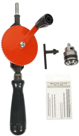 jojofuny Herramienta De Taladro Manual Taladro De Mano Fácil De Usar Para Perforación De Madera