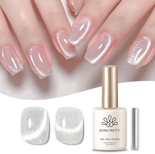 Born Pretty magnetisk gel nagellack 15 ml gelé rosa gelpolish galax sammet glittereffekt ögongel stark magnetisk gel nagelmanikyr för salong hem gör-det-själv
