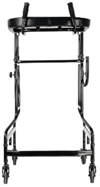 Joyfitness Gehhilfe für Behinderte, Gehbock mit Rollen, Gehhilfe für Erwachsene, für Senioren, geeignet für Menschen mit Einer Körpergröße von 58 bis 71 Zoll