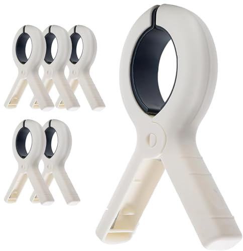 Beach Towel Clips, Large Laundry Clip Pegs for Beach Chairs, Cruise Heavy Duty, Strong Grip Non-Slip Towel Pegs for Sunbeds, Sun Loungers, Pool Chairs, Laundry (Blue)