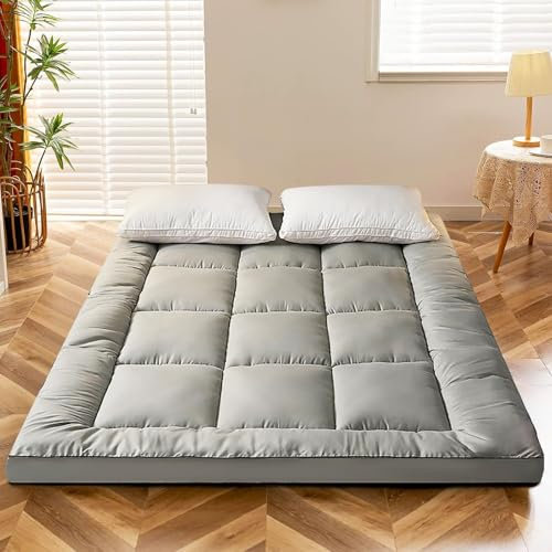Extra dicke Baumwoll-Futon-Matratze, japanische Futon-Matratze, faltbare Futon-Matratze in voller Größe, einfach zu verstauen, Queen-Futon-Matratze, praktische Rollmatratze, Bodenmatratze mit mehreren