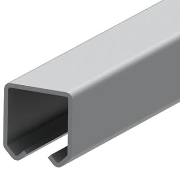 Sellon24® Stahl Tor-Bauteile Schiebetor Scheunentor Garage Tür Hängende Tor Rolltor 42x54 (1. Schiene 2 Meter 42x54)