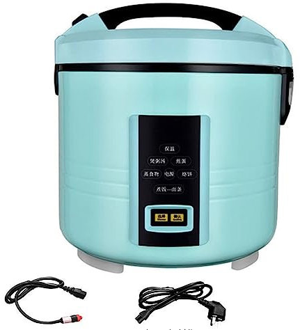 Genérico Olla Arrocera Portátil 12V Coche Casa 24V Camión - Coche Olla Arrocera 2l/12v, Cocina Arroz en Viajes, Trabajo u Hogar