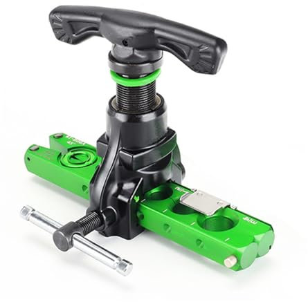 Expansor de tubos, Juego de expansor de tubos de cobre for aire acondicionado, herramienta de abocardado con escariador métrico, juego de herramientas for abocardar tubos, kit de herramientas for expa
