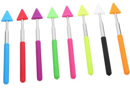 DOITOOL 8 Pièces du Commandement de l'enseignement pointeurs pointeur d'enseignant télescopique Aiguille d'enseignement Portable d'enseignement en Classe Abdos