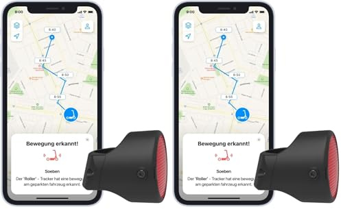 Invoxia Bike Tracker - GPS-Tracker Diebstahlschutz für Fahrräder - Reflektor mit Echtzeit-Alarmfunktionen - Inklusive 3-Jahres-Abo - bis zu 3 Monate Akkulaufzeit - Leicht und Unauffällig - Wasserdicht