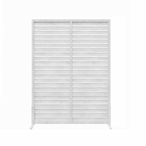 Panneau de clôture en bois autoportant pour jardin, terrasse, balcon et arrière-cour – Design élégant de pergola (couleur 4, 90 x 120 cm)