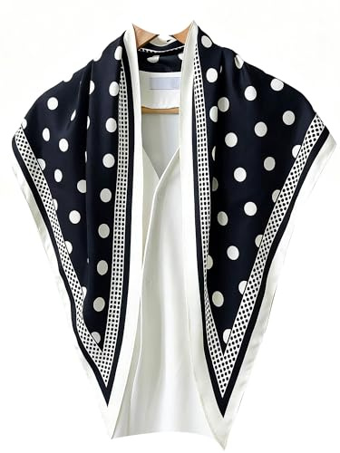 DYUXIRT Triangle Shawls Scarf Head Hair Neck For Women Scarves Fashion Silk Feeling Lady Lightweight 51 * 23.6inch K19