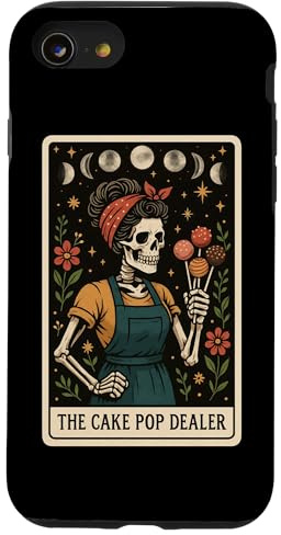 The Cake Pop Dealer Carte de Tarot Motif Lune sorcière Coque pour iPhone SE (2020) / 7/8