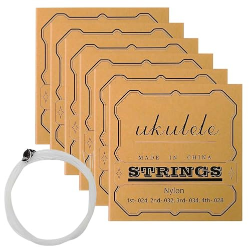 Ukulelen-Saiten – 5 Sets enge Passform, Reparatur-Set für Ukulele, Saiten-Set, für Konzert, Musik, Festival, Anfänger, Profis, Musikliebhaber, Amateure