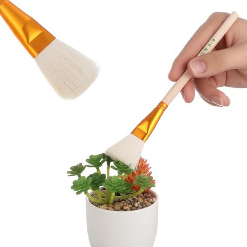 BESTOMZ Ensemble de 8 Outils Pollinisateurs en Bois Légers pour Jardinage, Brosses de Pollinisation Manuelle pour Fruits, Légumes, Succulentes et Arbres Fruitiers, Pollinisation