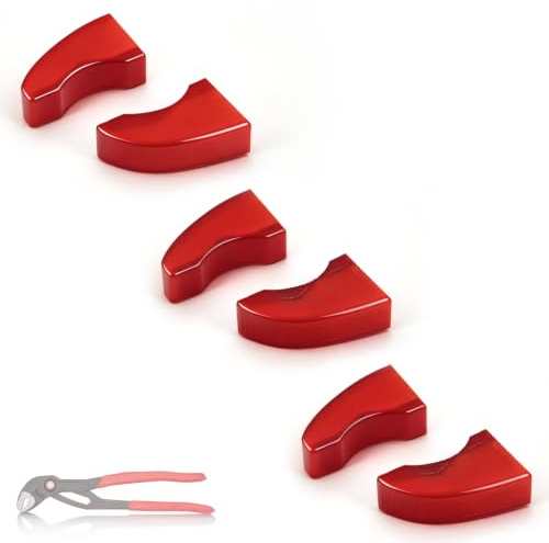 Pince à pompe à eau Knipex Cobra 87XX250 - Mâchoires en caoutchouc - Kit sanitaire pour Knipex - Pince à tuyauterie - Matériau TPU pour clé à pince 87 XX 250 (modèles à partir de 2007), 3 paires