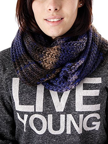 samaya STRICKSCHAL WINTERSCHAL LILA MEHRFARBIG ZOPFSTRICKMUSTER LANG 147229 (one-size)
