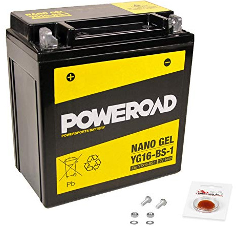 Gel-Batterie für Kawasaki VN 1500 Classic Tourer (VNT50G) wartungsfrei, einbaufertig, startklar, inkl. 7,50€ Pfand | Gel, einbaufertig, startklar, auslaufsicher, von Poweroad, inkl. 7,50€ Batteriepfand