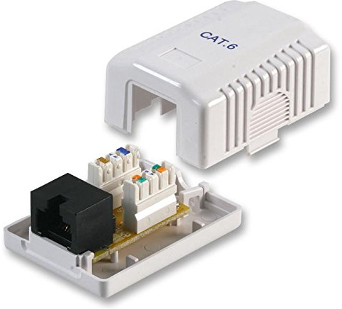 Pro Signal PSG08000 1-Port Cat6 RJ45 Aufputzdose, ungeschirmt