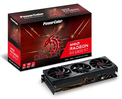 Powercolor Radeon RX 6800 XT Red Dragon OC (16GB GDDR6/PCI Express 4.0/2310MHz/16000MHz)