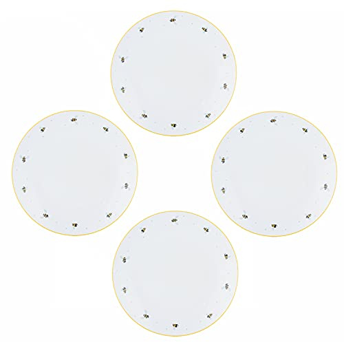 Rayware Price & Kensington Sweet Bee Porcelain 27cm Dinner Serving Plate (Set of 4)
