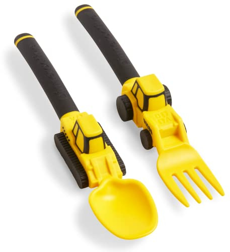 Dinneractive Set di Posate per Bambini Dinneracive - Forchetta e Cucchiaio a tema per Bambini Piccoli - Set di 2 pezzi
