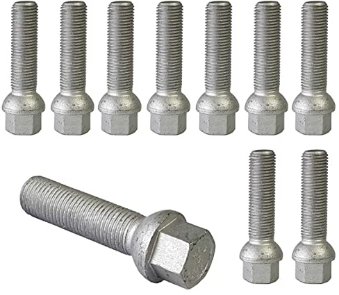 10x Radschrauben Radbolzen Kugelbund M14x1,5 37mm kompatibel mit