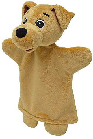 Handpuppe Tierhandpuppen Hund Sprechend 26 cm, Zoo Farm Cartoon Tierfigur theatrepuppe Handspielpuppe, für Kinder Baby Jungen Mädchen