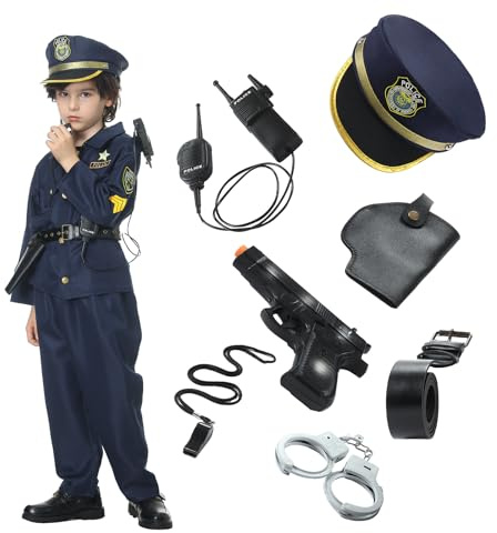 cuteDIY Polizei Kostüm Kinder Polizeikostüm