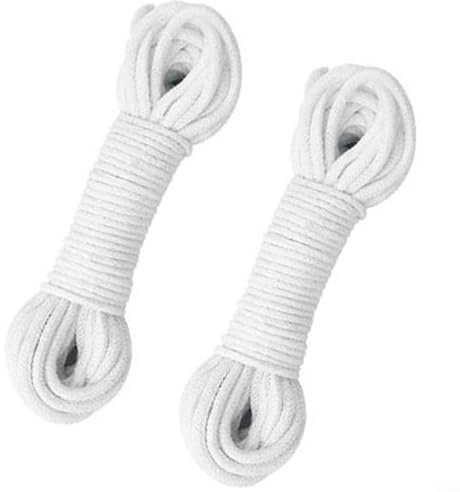 Selbstbewässernder Docht-Cord,DIY Auto Drip Bewässerungssystem Baumwollseil Schnur DIY Wicking für Innen-Topf-Violett-Auto-Bewässerungssysteme (0,6 cm 9,1 m, 2 Stück)